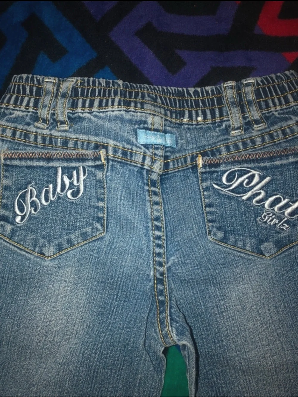 Y2K Vintage Baby Phat Toddlers Blue Denim Jeans - flare leg Fit